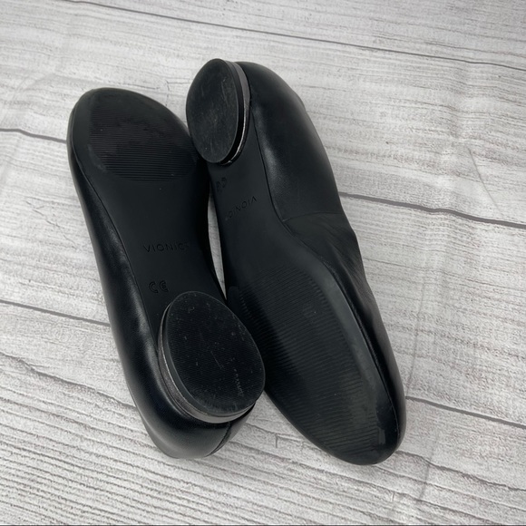 Vionic Women’s 6.5 Black Leather Hannah Round Toe Ballet Flats - Picture 7 of 7